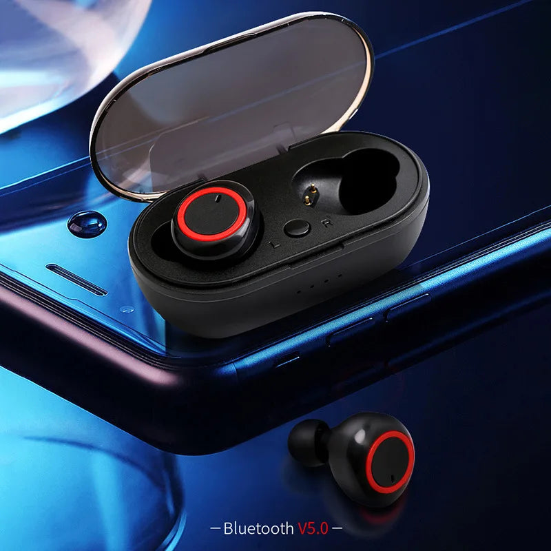 Y50 TWS Wireless Headphones Sport Earphone 5.0 Bluetooth Gaming Headset Microphone Phone Wireless Earbuds for Xiaomi Lenovo Pods